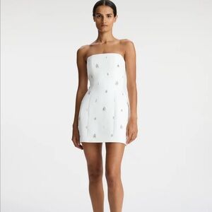 A.L.C. Elsie Strapless Embellished Mini Dress